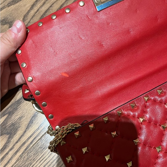 Valentino Garavani Rockstud Spike Foldover Top Shoulder bag - Picture 5 of 9